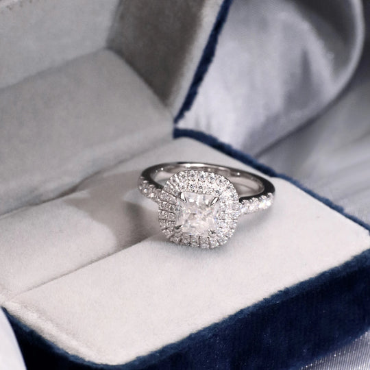 Handmade 925 Silver Jewelry Wholesale Radiant Cut Moissanite Diamond 18K Gold Plated Engagement Wedding Women Ring